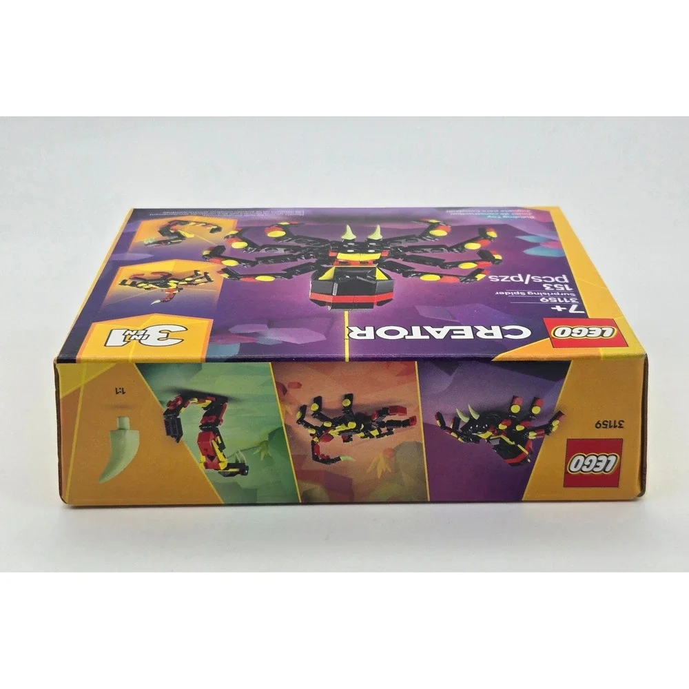 LEGO Creator 3 in‎ 1 31159 Surprising Spider Building Toy 153 Pieces New